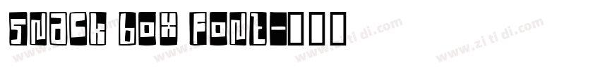 Snack Box Font字体转换